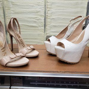 Shoe Dazzle Slingback & Sam & Libby Sandals